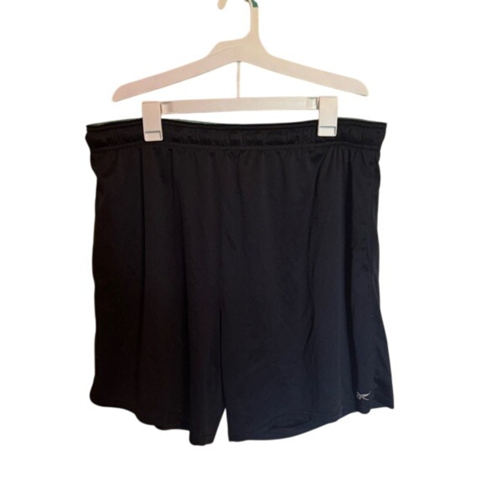 Reebok Men's Black Athletic Shorts XXL XX-Large‎ Mesh Lined Gym Workout
